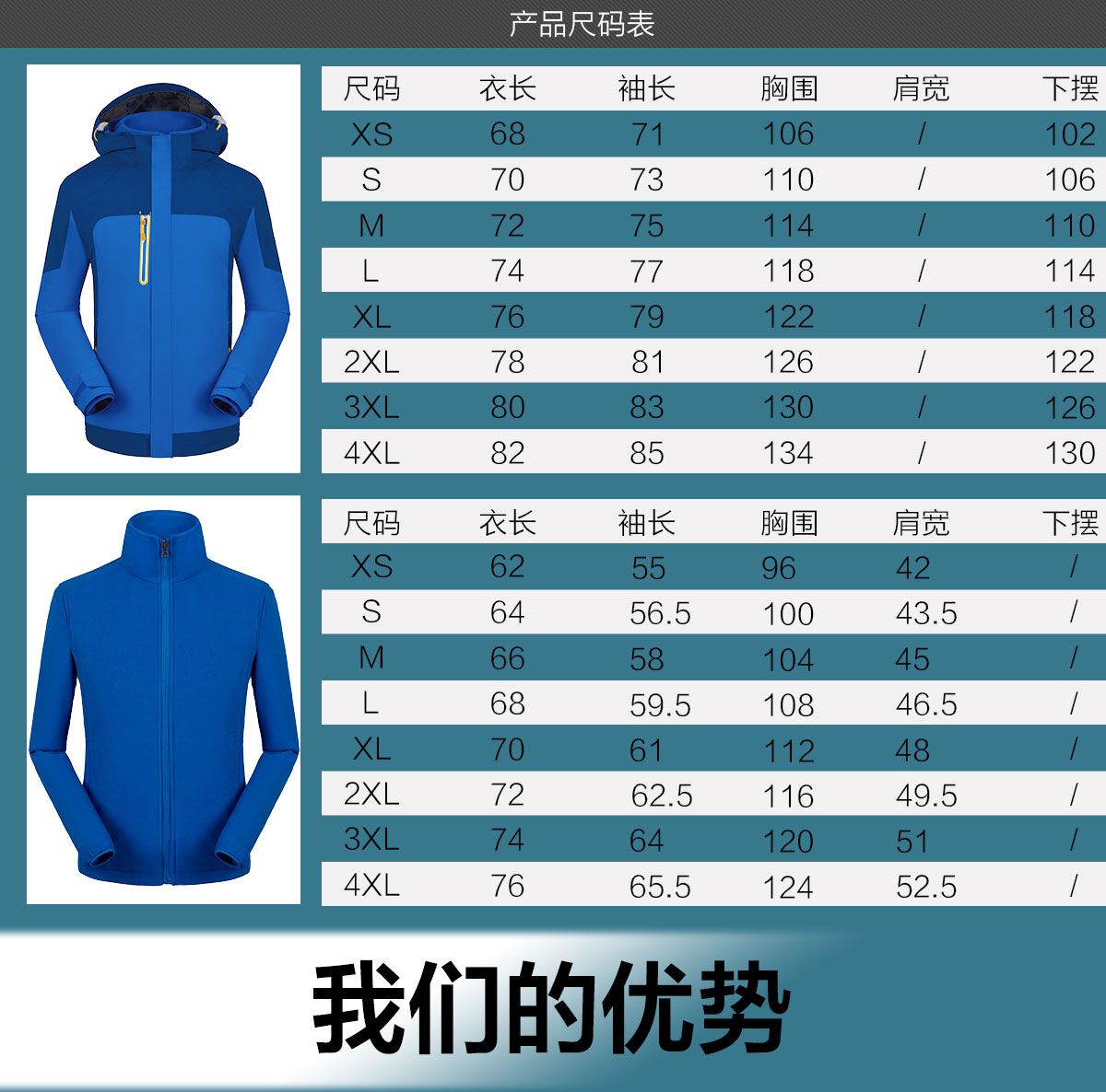 國內沖鋒衣多方位模特展示