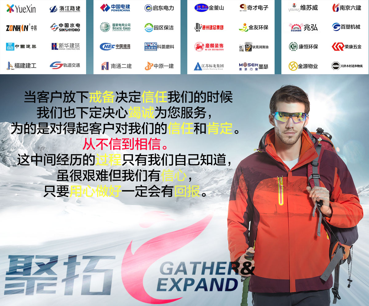 國內沖鋒衣定制合作企業(yè)團隊展示